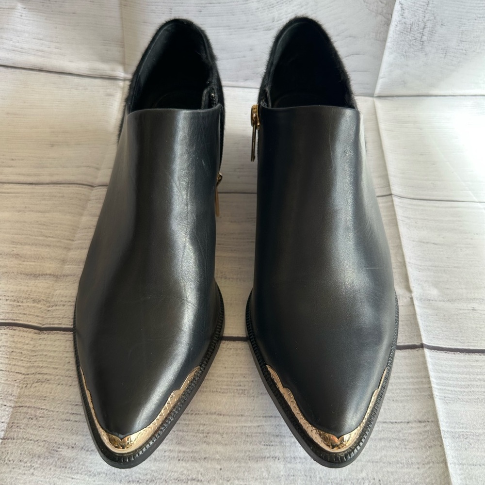 Rachel Zoe Black Leather Women's Shoes